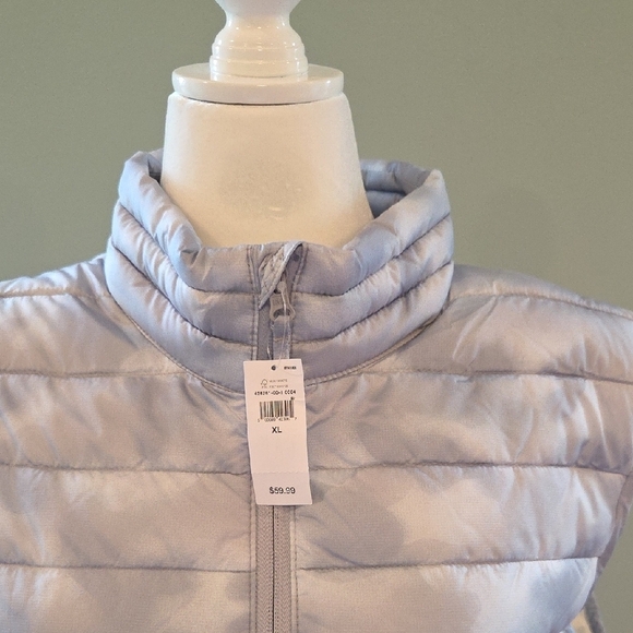 GAP ColdControl Puffer Vest Men's Size XL Silver/Grey New With Tags - Picture 7 of 14